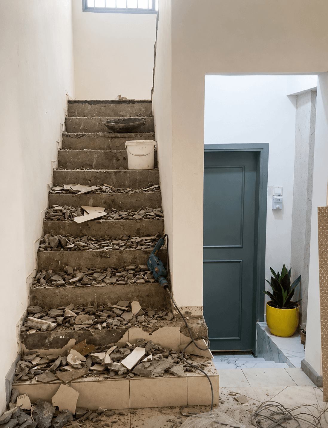 Staircase before renovation