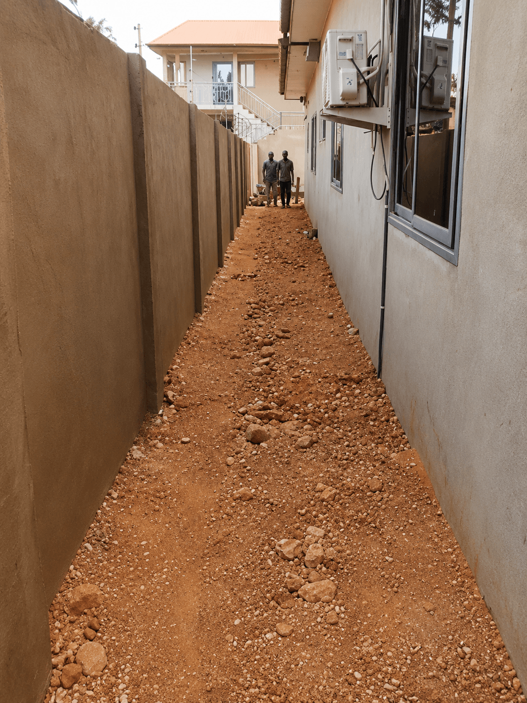 Pathway before paving